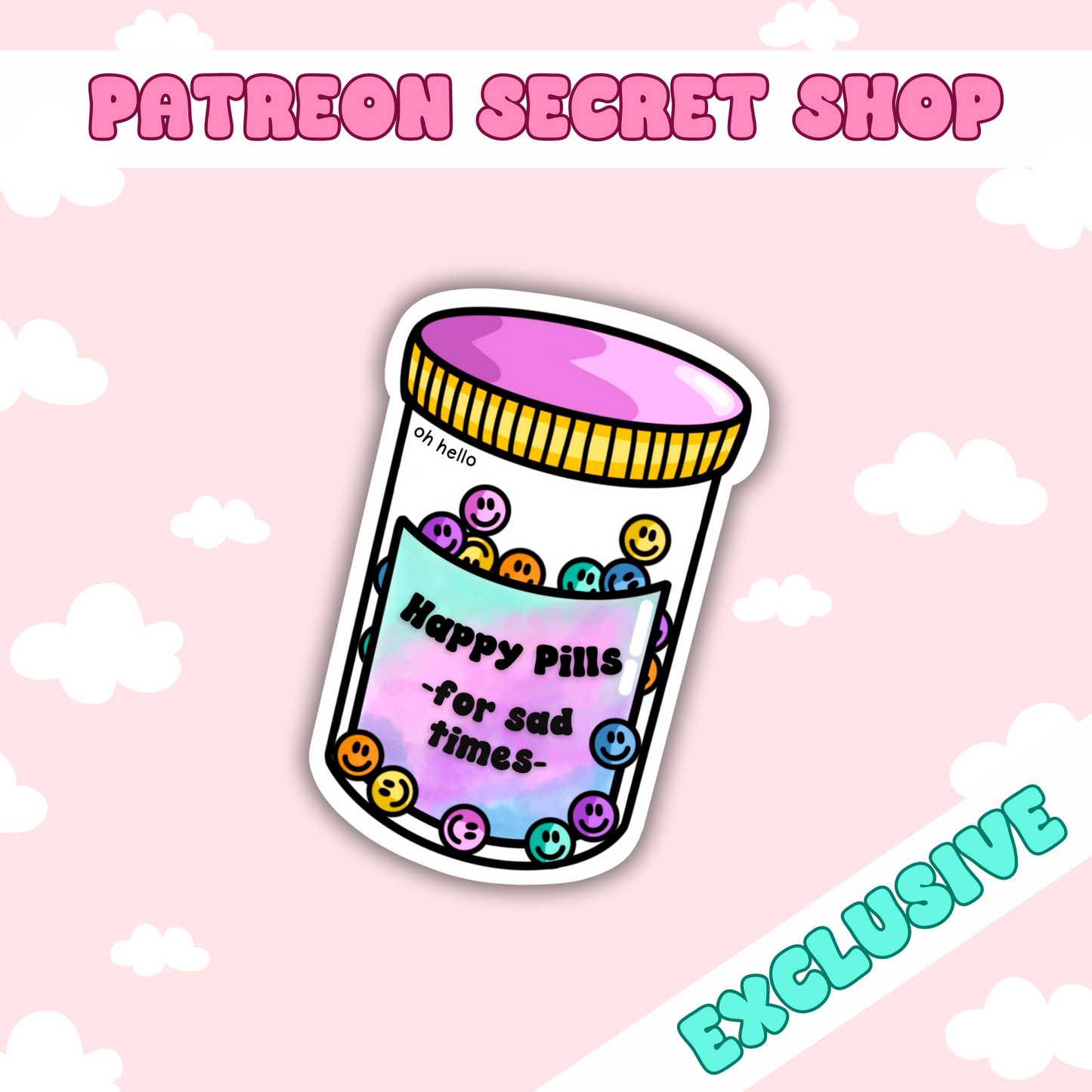 Happy Pills | Patreon Exclusive Sticker