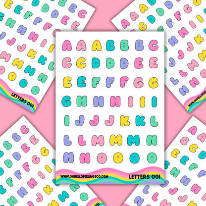 Alphabet Letters | Sticker Sheets