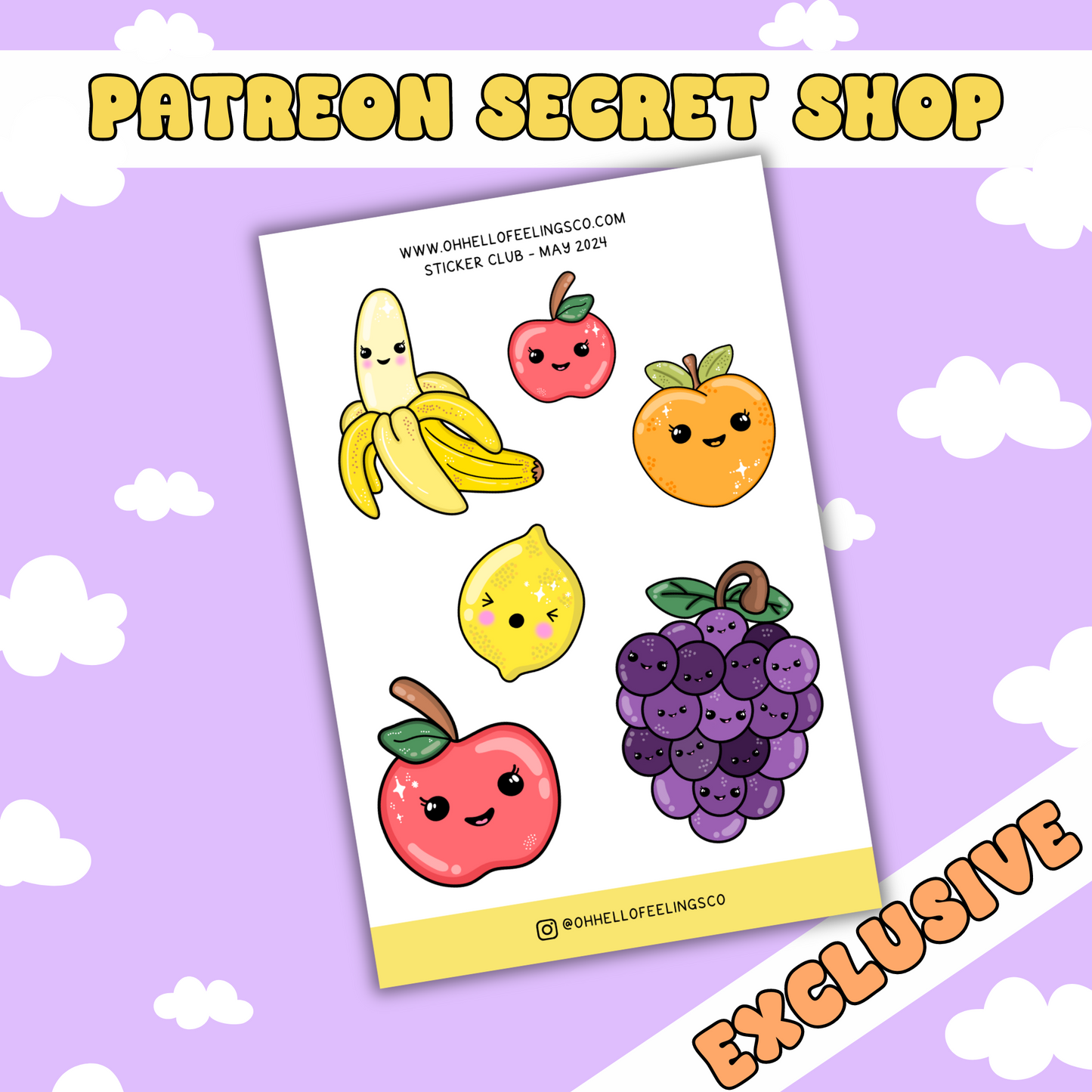 Fruity Baby | Patreon Exclusive Sticker Sheet