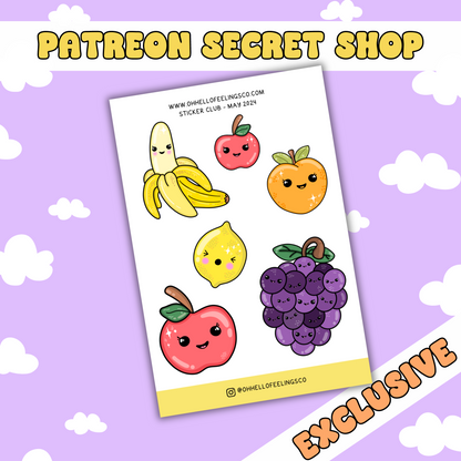 Fruity Baby | Patreon Exclusive Sticker Sheet