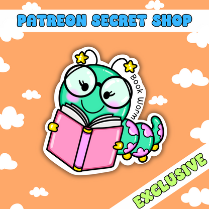 Book worm | Patreon Exclusive Sticker