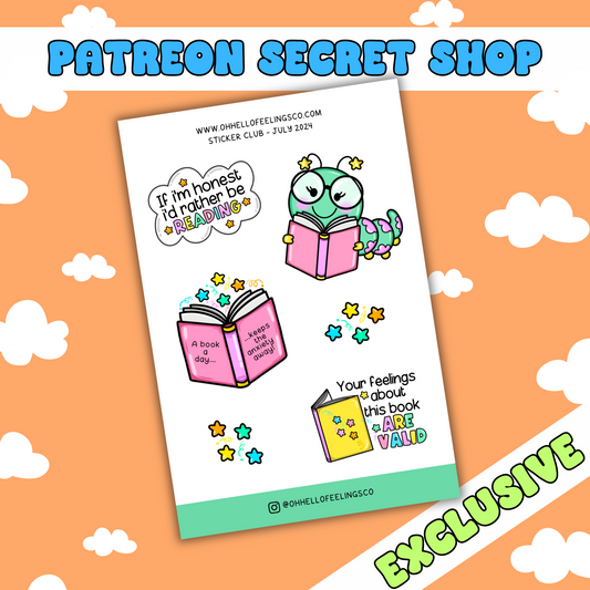 Bookish | Patreon Exclusive Sticker Sheet