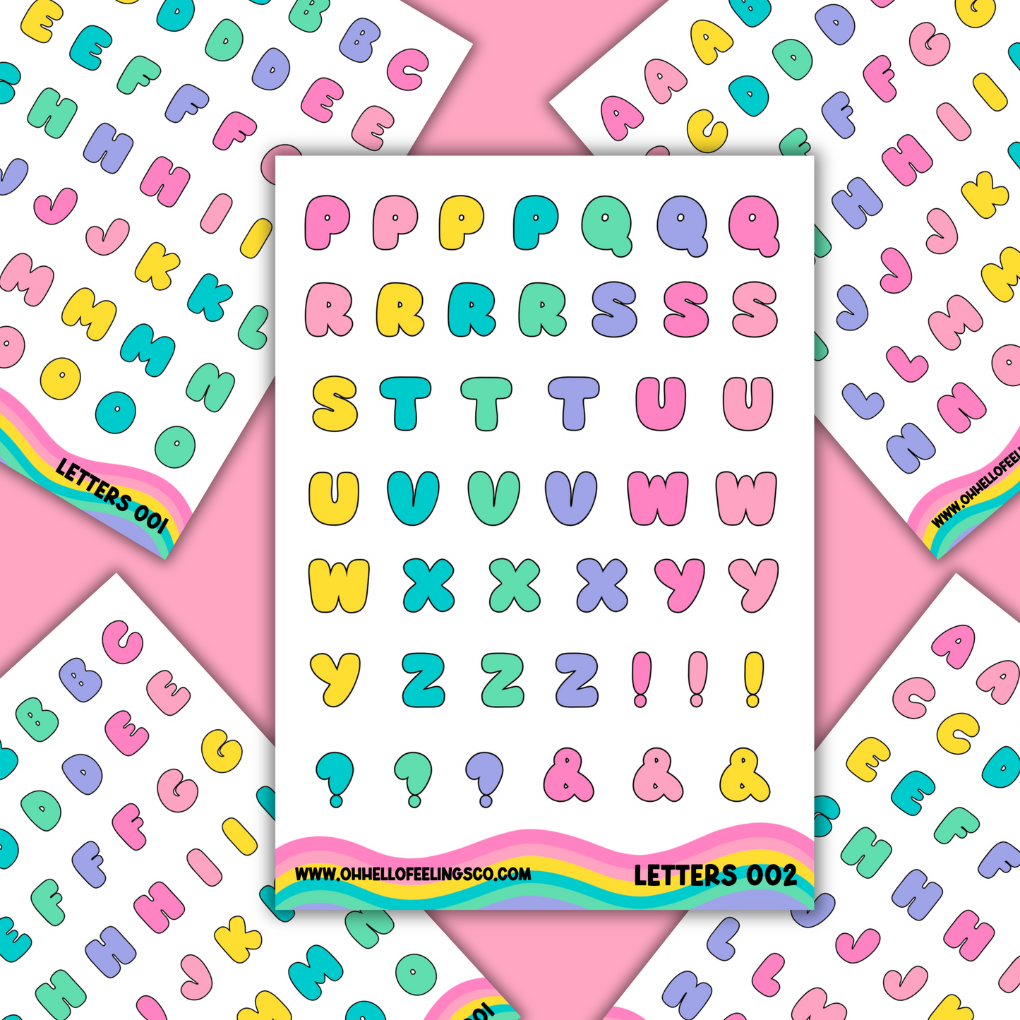 Alphabet Letters | Sticker Sheets