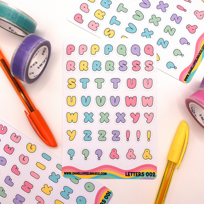 Alphabet Letters | Sticker Sheets