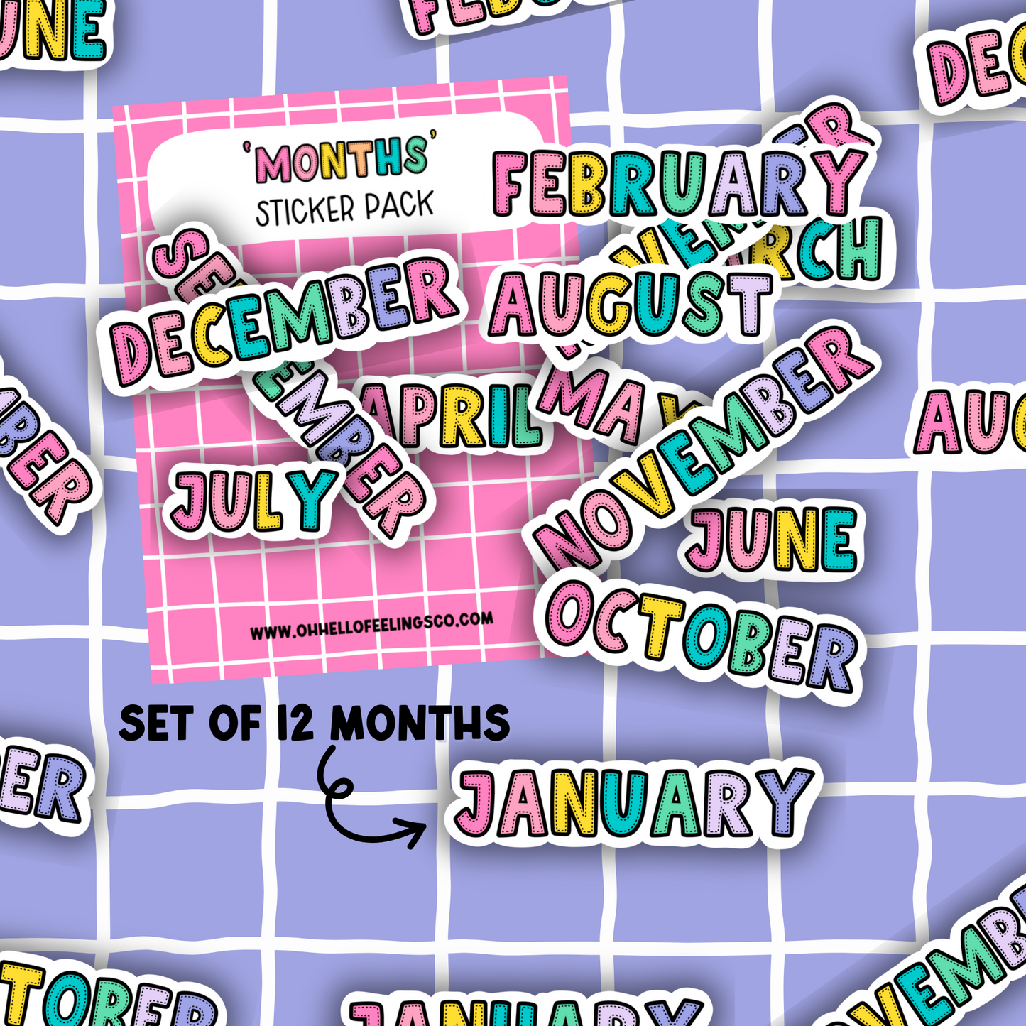 Months | Sticker Pack