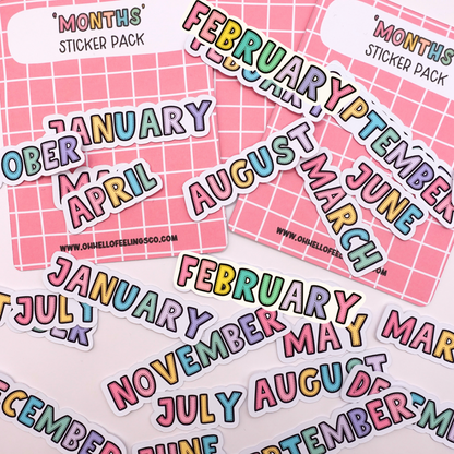 Months | Sticker Pack