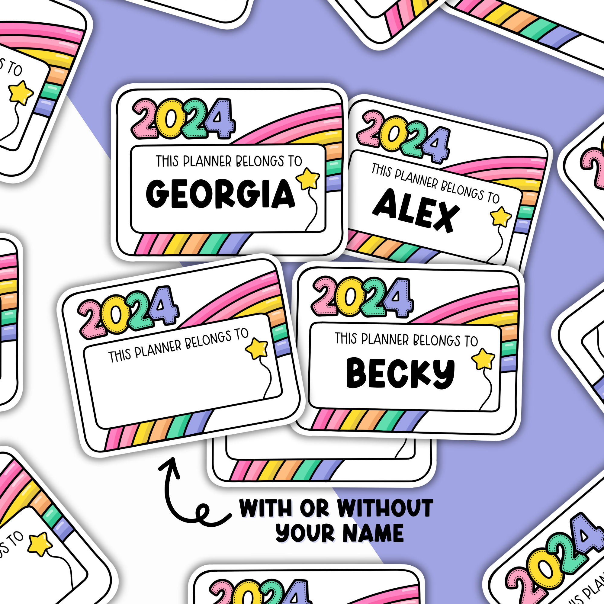 2024 This Is My Planner BUNDLE OF TWO Sticker OhHelloFeelingsCo   59 