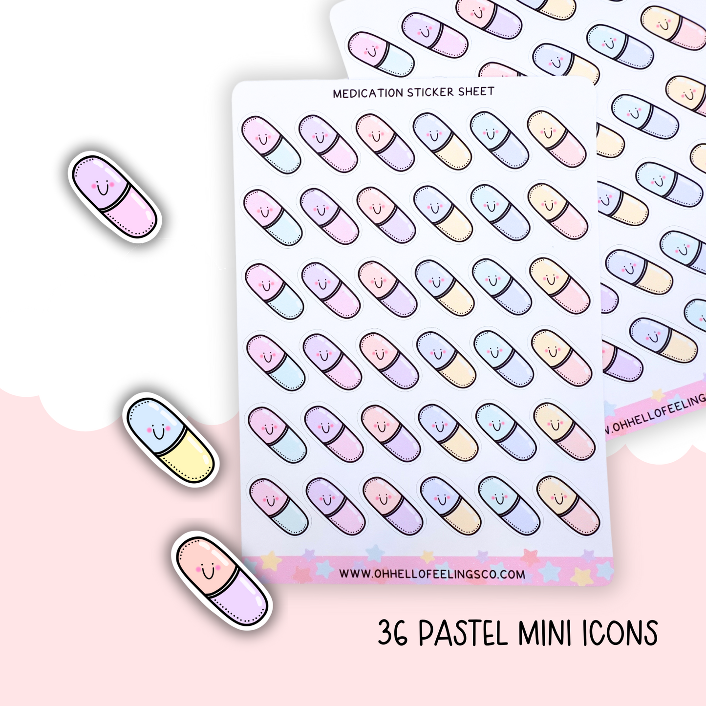 Medication | Mini Icon Sticker Sheet