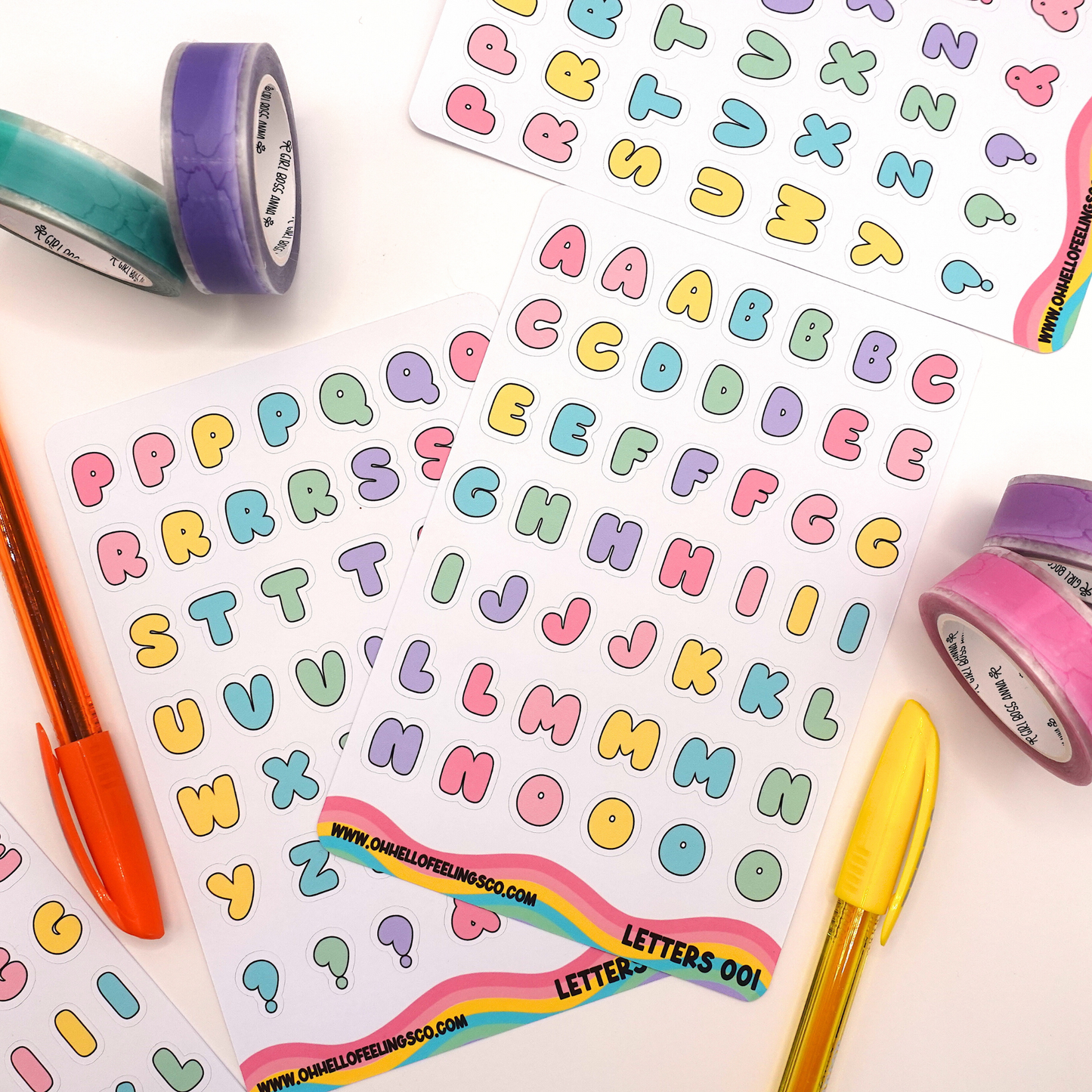 Alphabet Letters | Sticker Sheets