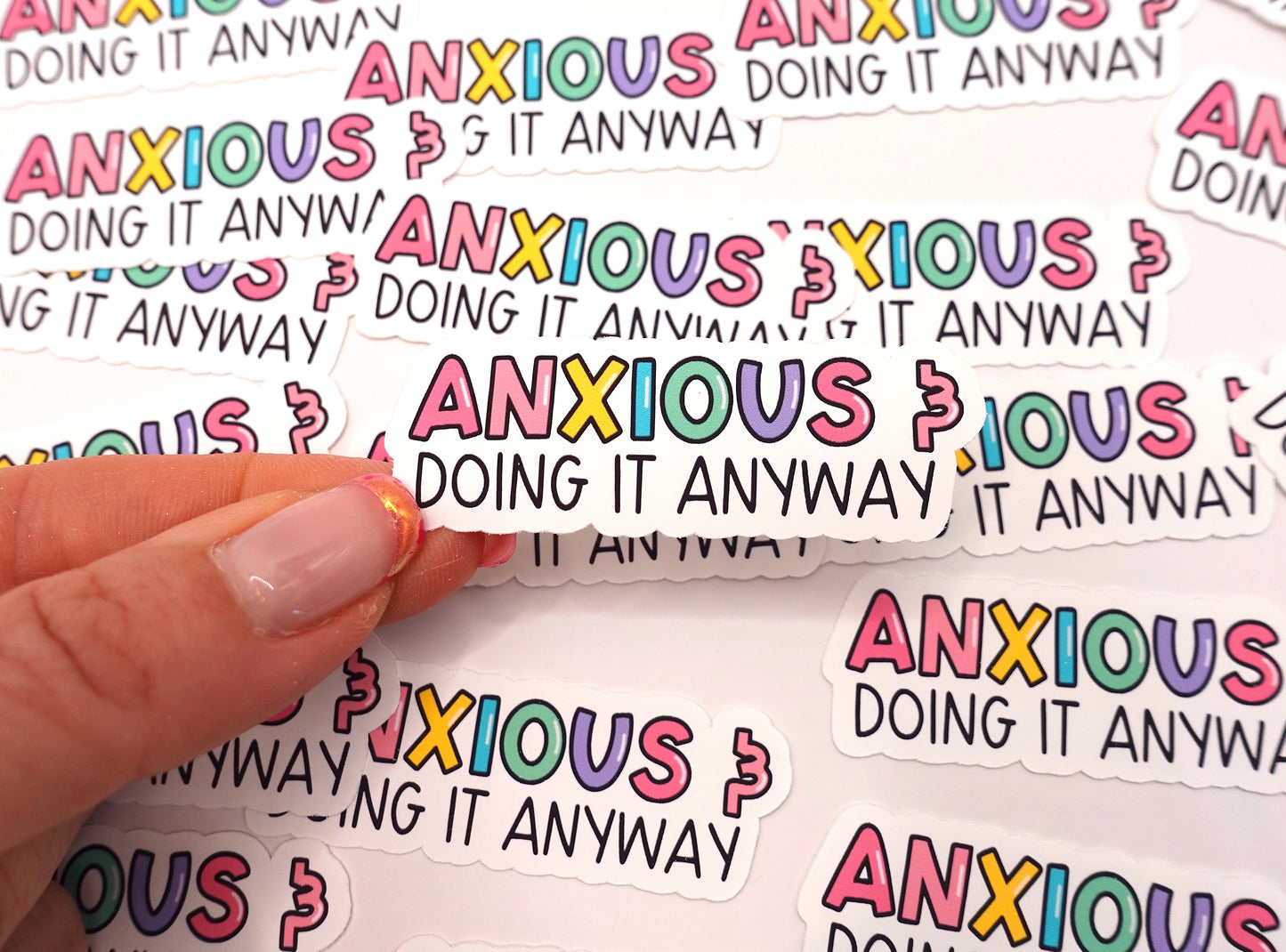 Anxious | Feelings Quote Sticker