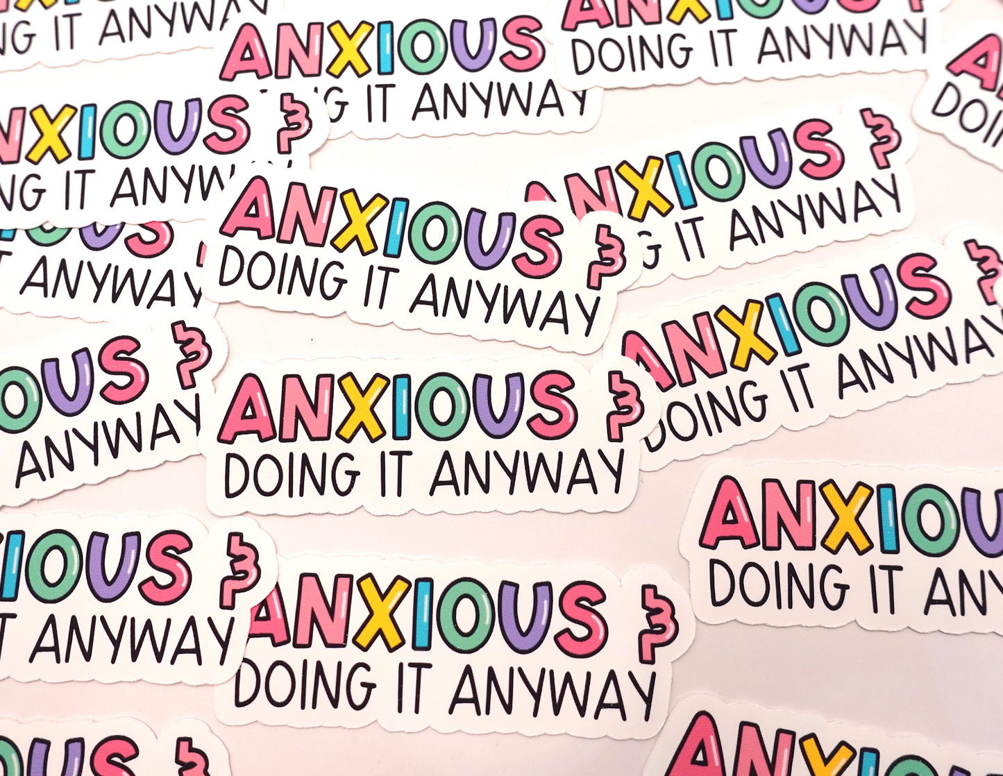 Anxious | Feelings Quote Sticker