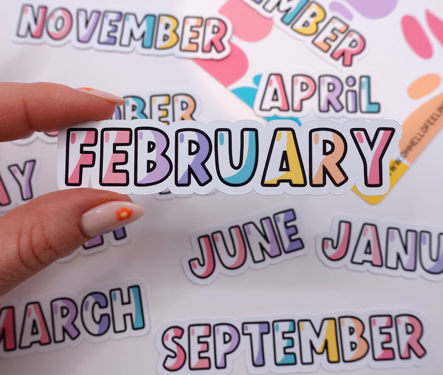 Painted Months | Sticker Pack