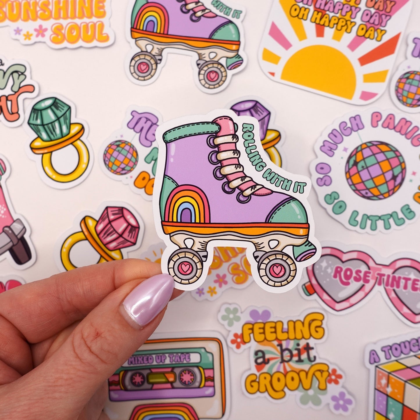 Rolling With It | Feelings Quote Sticker