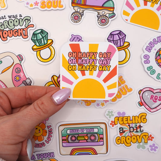 Oh Happy Day | Feelings Quote Sticker