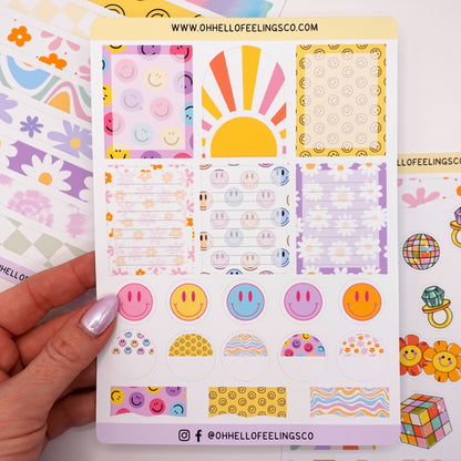 Groovy Boxes |  Sticker Sheet