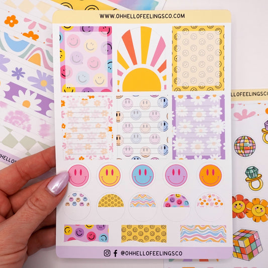 Groovy Boxes |  Sticker Sheet