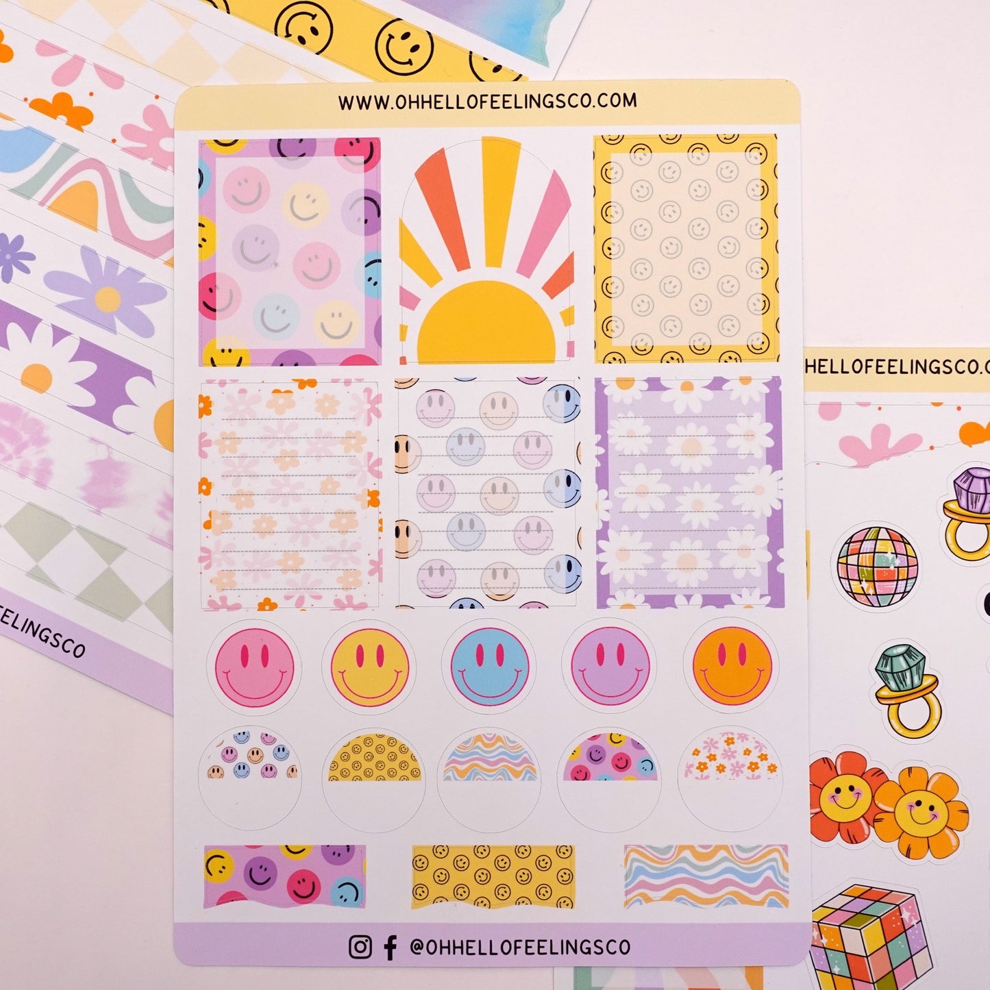 Groovy Boxes |  Sticker Sheet