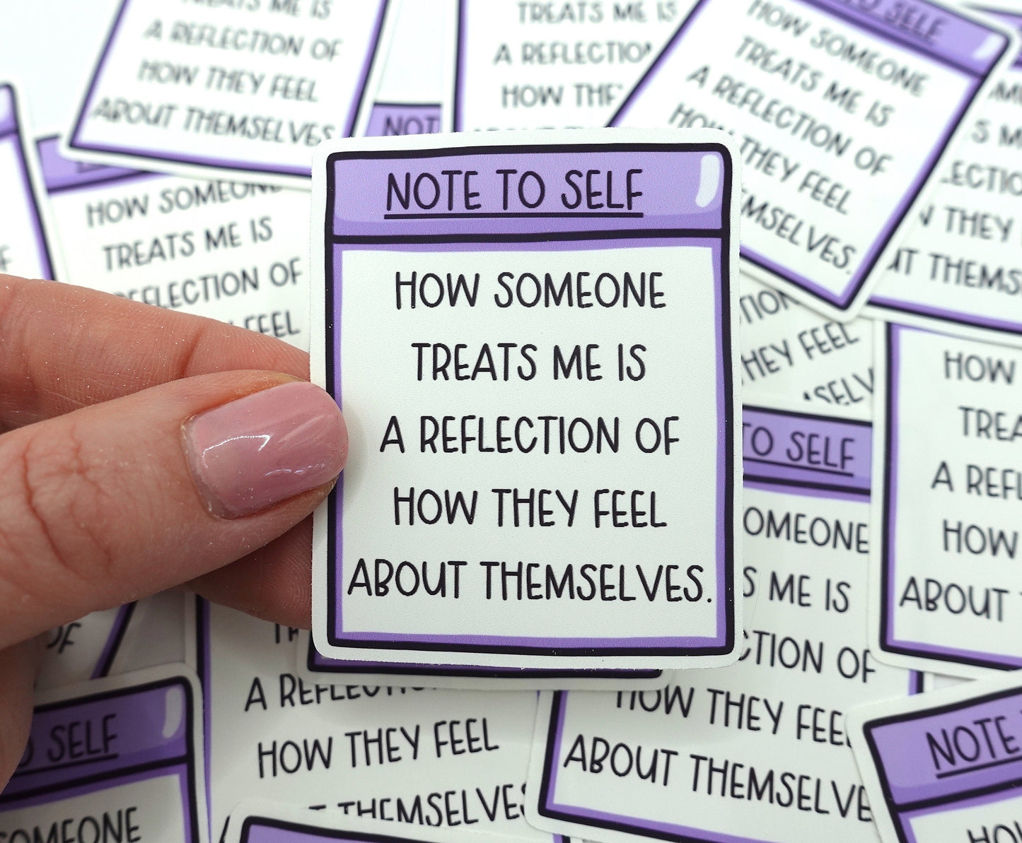 How Someone Treats Me | Feelings Quote Sticker