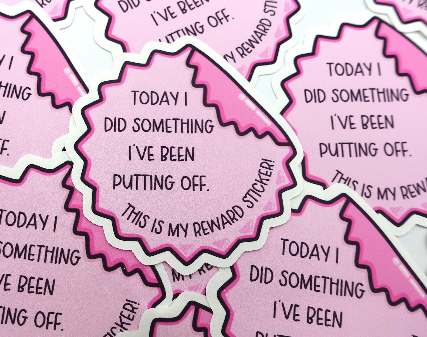 Putting Something Off | Feelings Quote Sticker